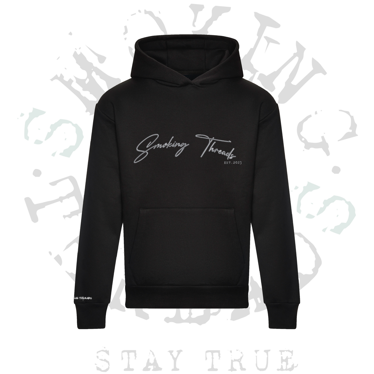 BLK/GRY SMOKING THREADS HOODIE