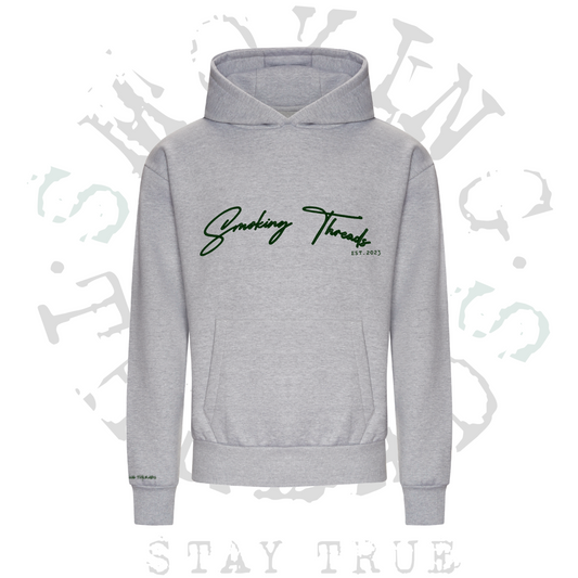 GRY/GRN SMOKING THREADS HOODIE